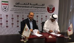 امضای تفاهم‌نامه همکاری فدراسیون‌های فوتبال ایران و قطر