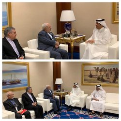 دیدار و گفت‌وگوی وزیران خارجه ایران و قطر