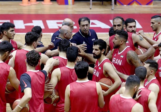 پیروزی تیم ملی بسکتبال ایران در بازی تدارکاتی